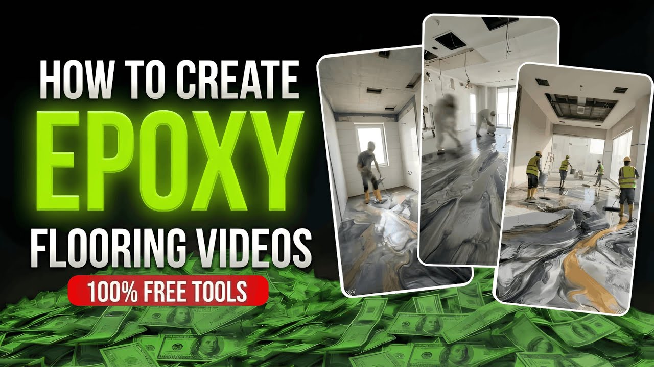 How To Create Viral Epoxy Flooring Videos with AI