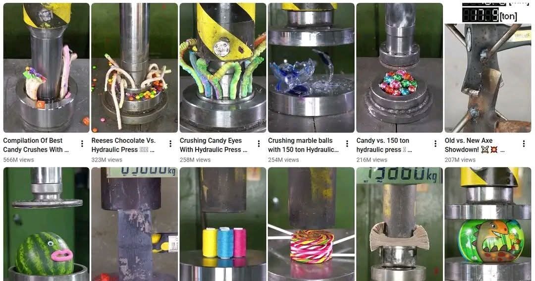 Hydraulic Press Crushing Ai Videos